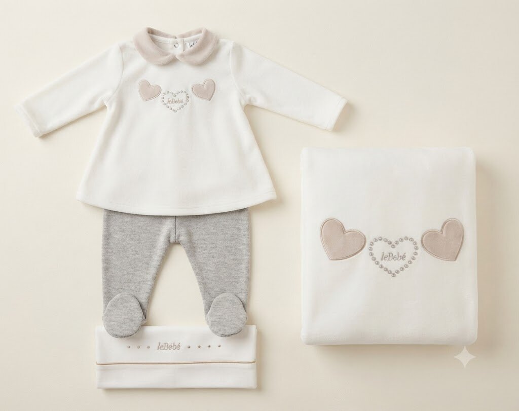 LE BEBE' COORDINATO FELPA 3045